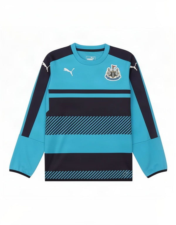 Puma Boys Newcastle United Graphic Top Long Sleeve 11-12 Years Blue