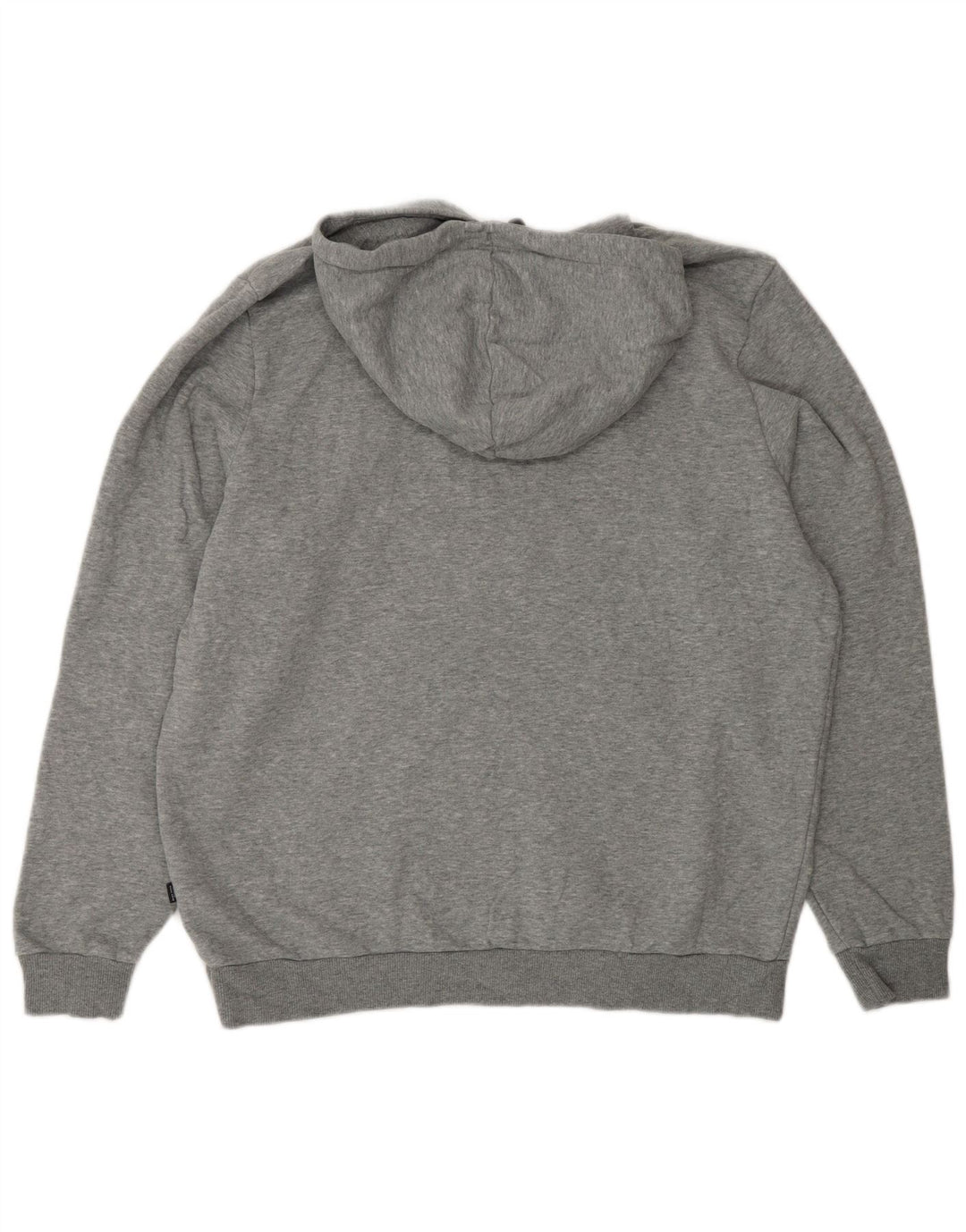 PUMA Mens Graphic Hoodie Jumper Large Grey Cotton