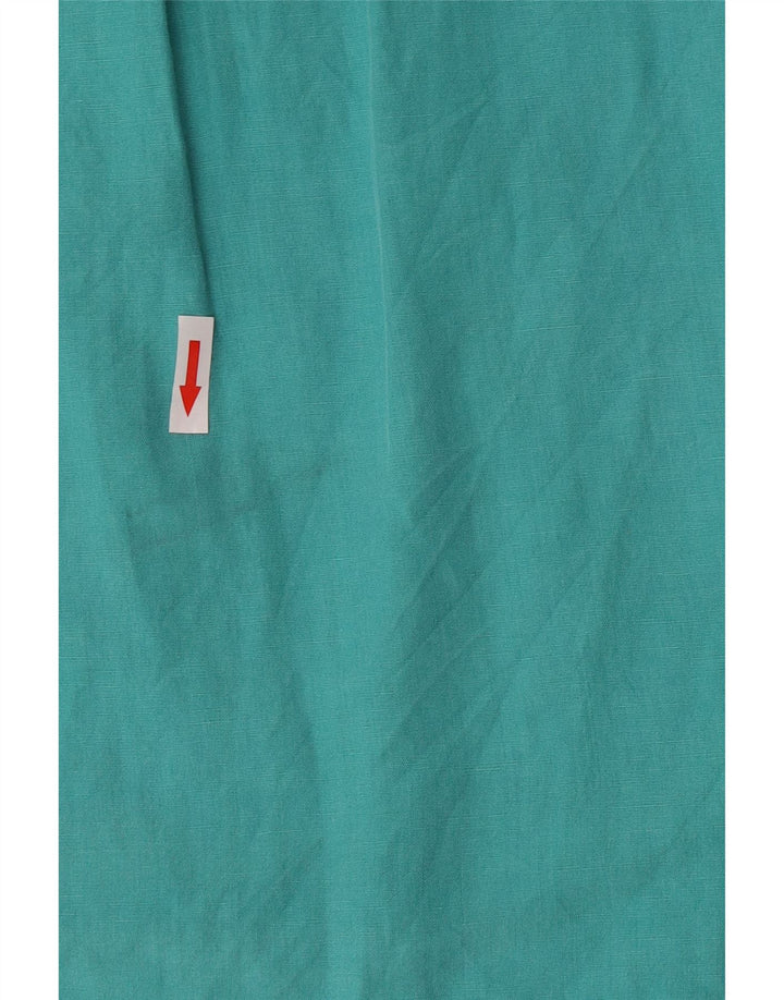 Polo Ralph Lauren Mens Shirt Medium Turquoise Linen