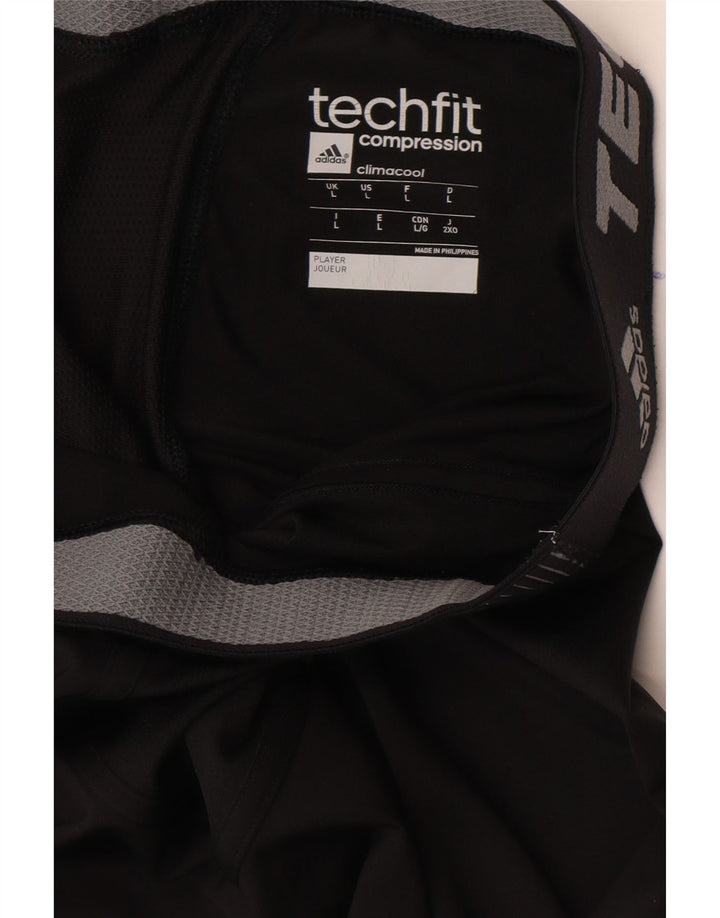 Adidas Mens Climacool Leggings Large  Black Polyester