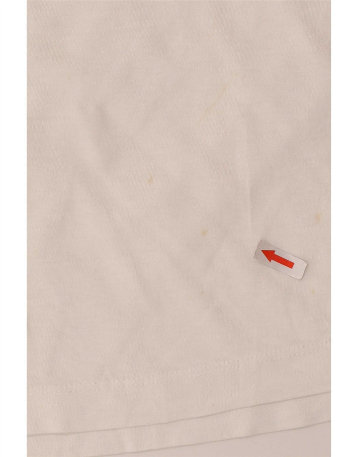 Trussardi Mens Graphic T-Shirt Top 2XL White Cotton