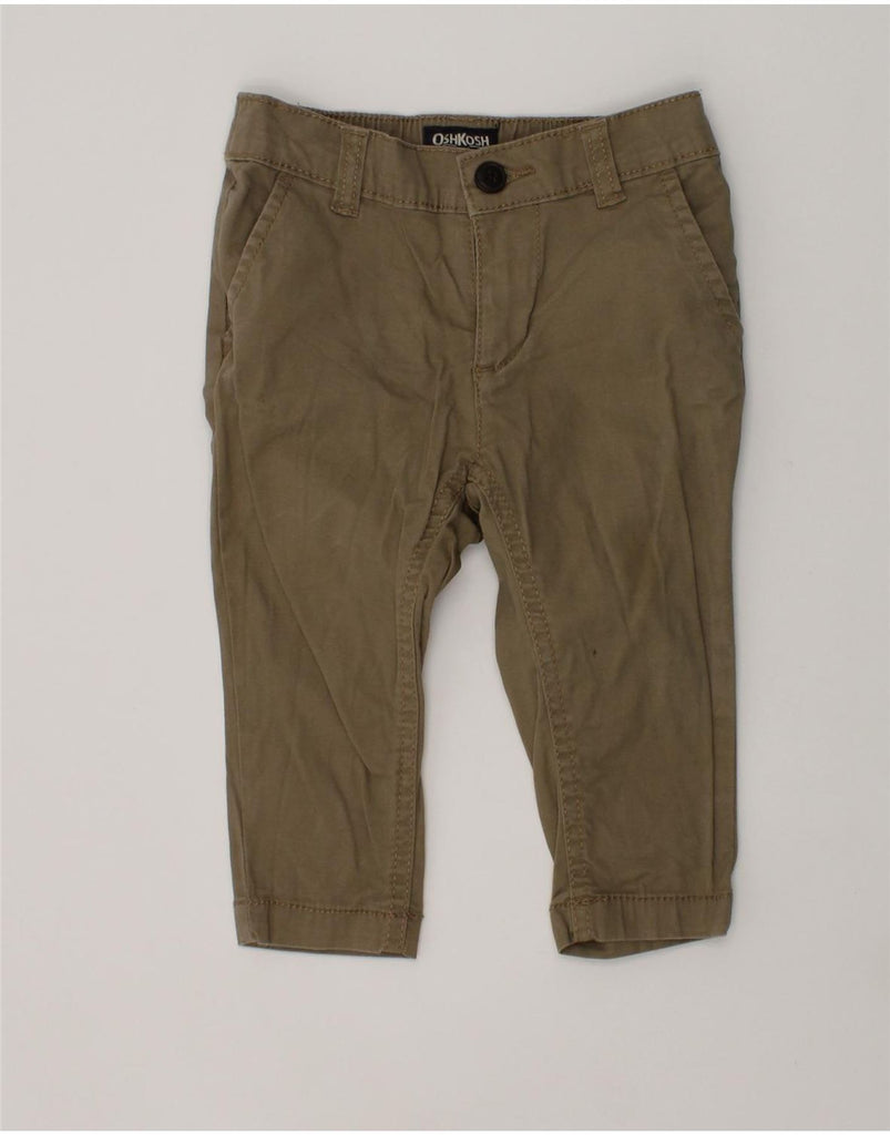 OSH KOSH Baby Boys Slim Chino Trousers 9-12 Months W19 L9 Khaki Cotton | Vintage Osh Kosh | Thrift | Second-Hand Osh Kosh | Used Clothing | Messina Hembry 