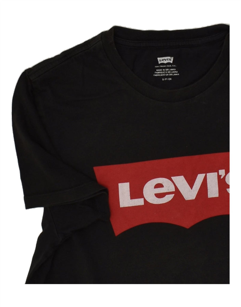 LEVI'S Mens Graphic T-Shirt Top Small Black | Vintage Levi's | Thrift | Second-Hand Levi's | Used Clothing | Messina Hembry 