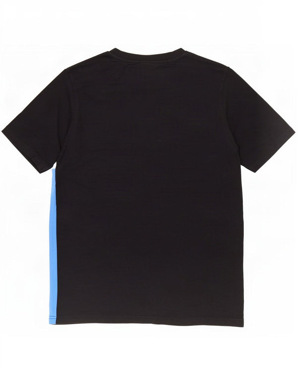 Starter Mens Graphic T-Shirt Top Large Black Colourblock Cotton