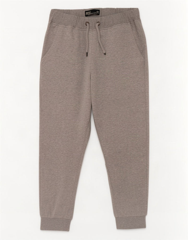 Rifle Mens Tracksuit Trousers Joggers Large Grey Cotton
