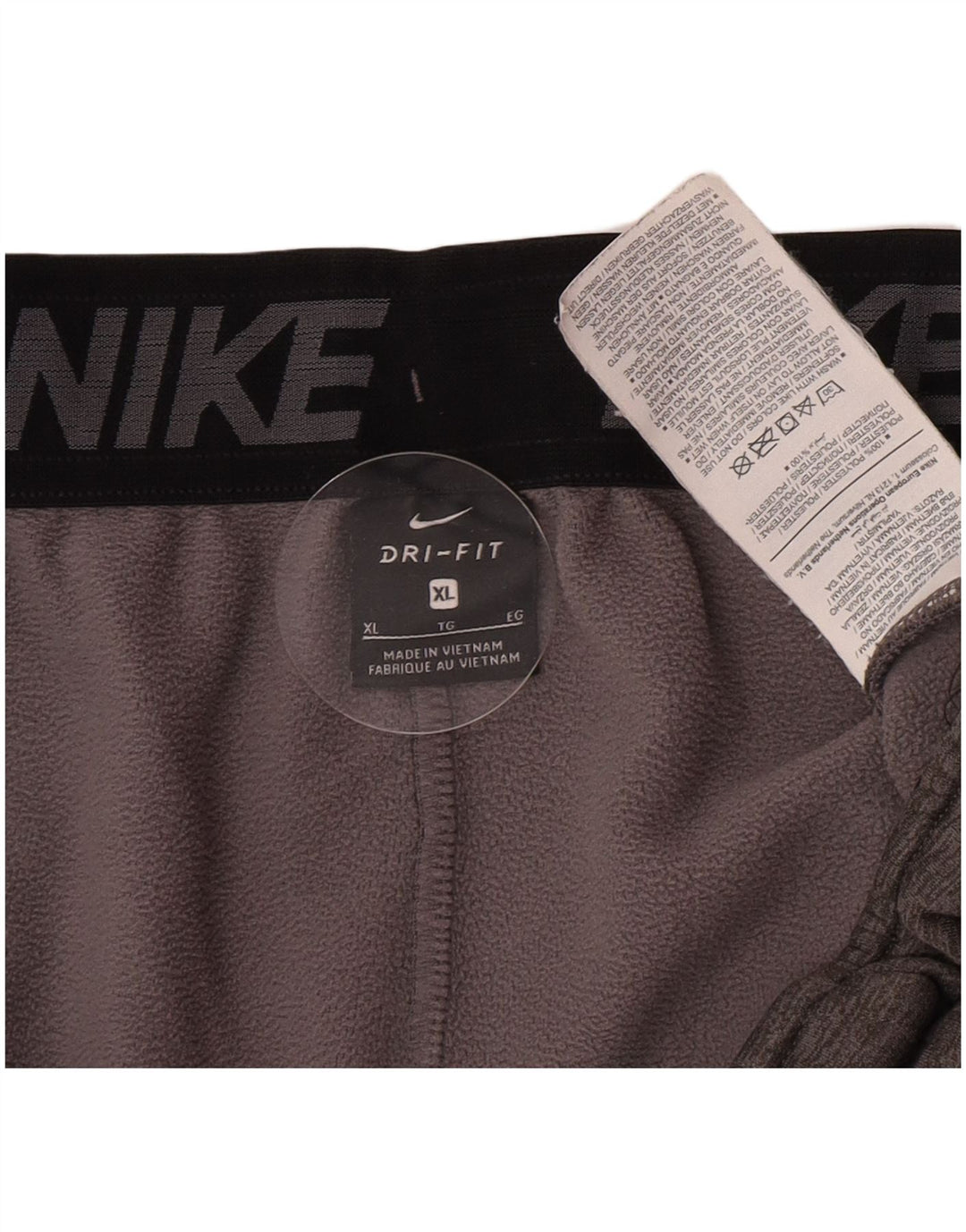 Nike Mens Dri Fit Tracksuit Trousers Joggers XL  Grey Flecked Polyester