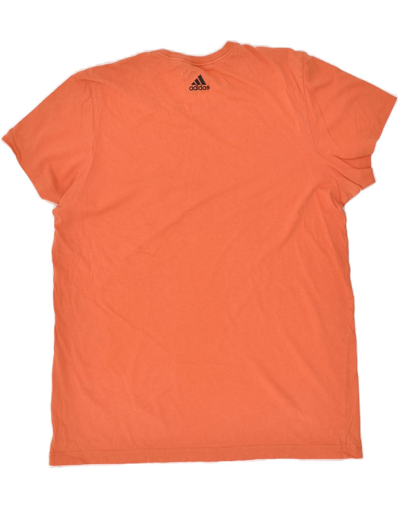 ADIDAS Mens Graphic T-Shirt Top XL Orange | Vintage Adidas | Thrift | Second-Hand Adidas | Used Clothing | Messina Hembry 