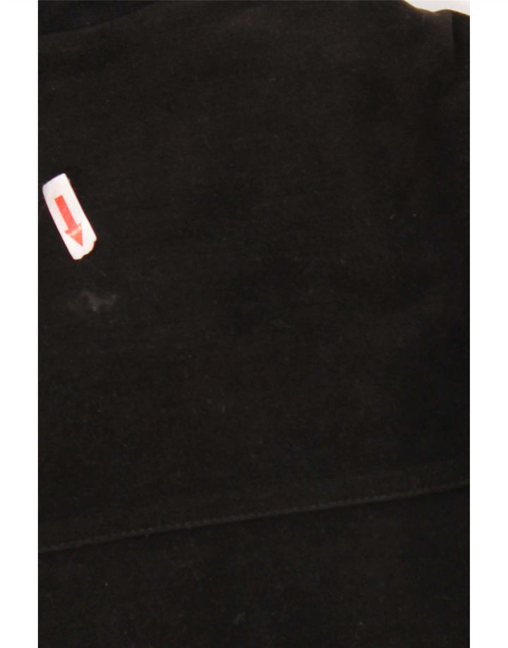Marks & Spencer Mens Bomber Jacket UK 40 Large Black Cotton