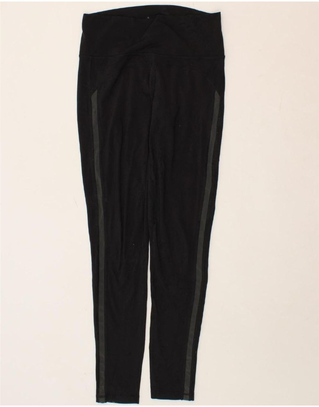 ADIDAS Womens Leggings UK 8/10 Small Black Cotton Vintage Adidas and Second-Hand Adidas from Messina Hembry 