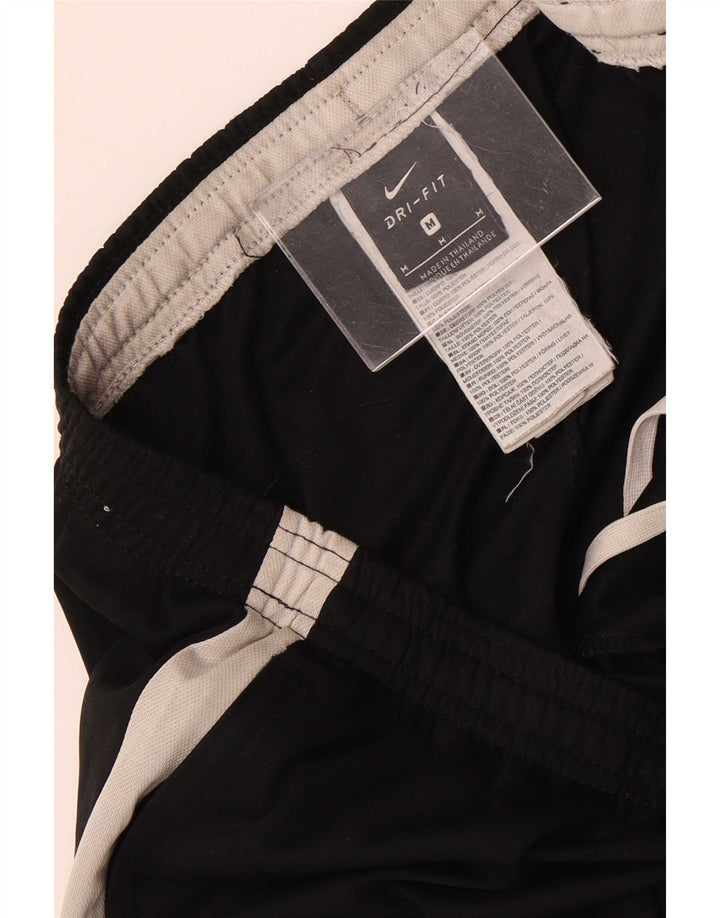 Nike Mens Dri Fit Tracksuit Trousers Medium Black Colourblock Polyester