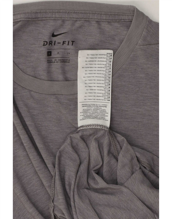 Puma Mens Tall T-Shirt Top Small Grey Polyester