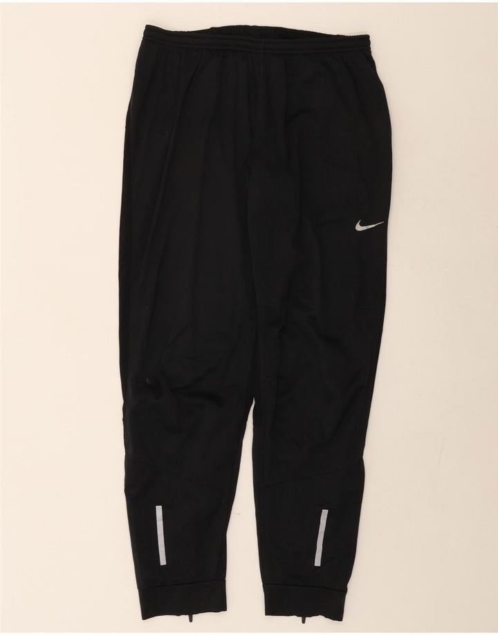 Nike Mens Dri Fit Tracksuit Trousers Joggers XL  Black Polyester