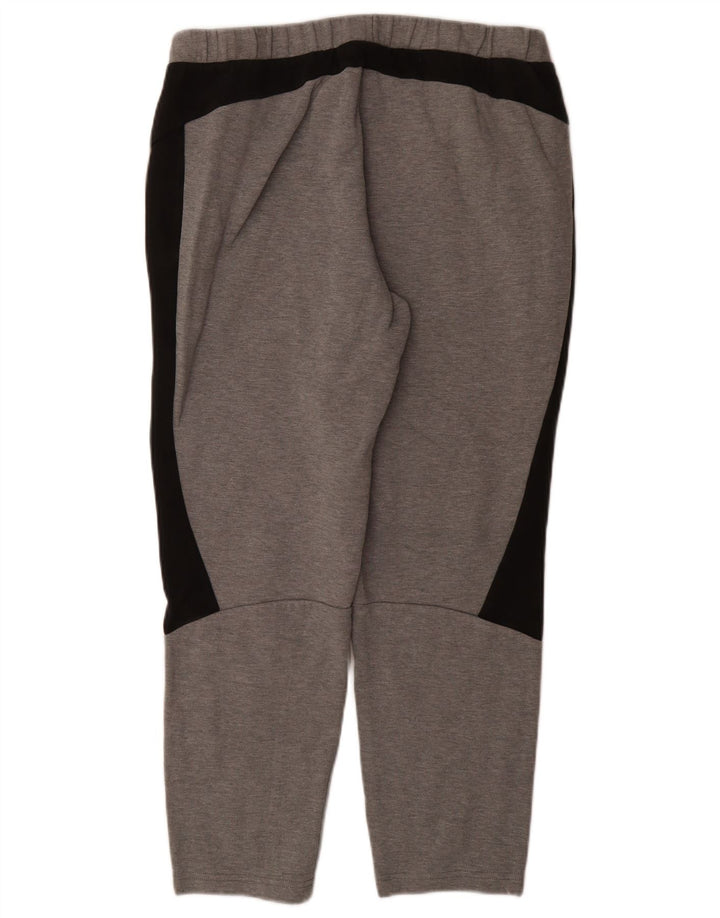 PUMA Mens Tracksuit Trousers Large  Grey Colourblock Cotton