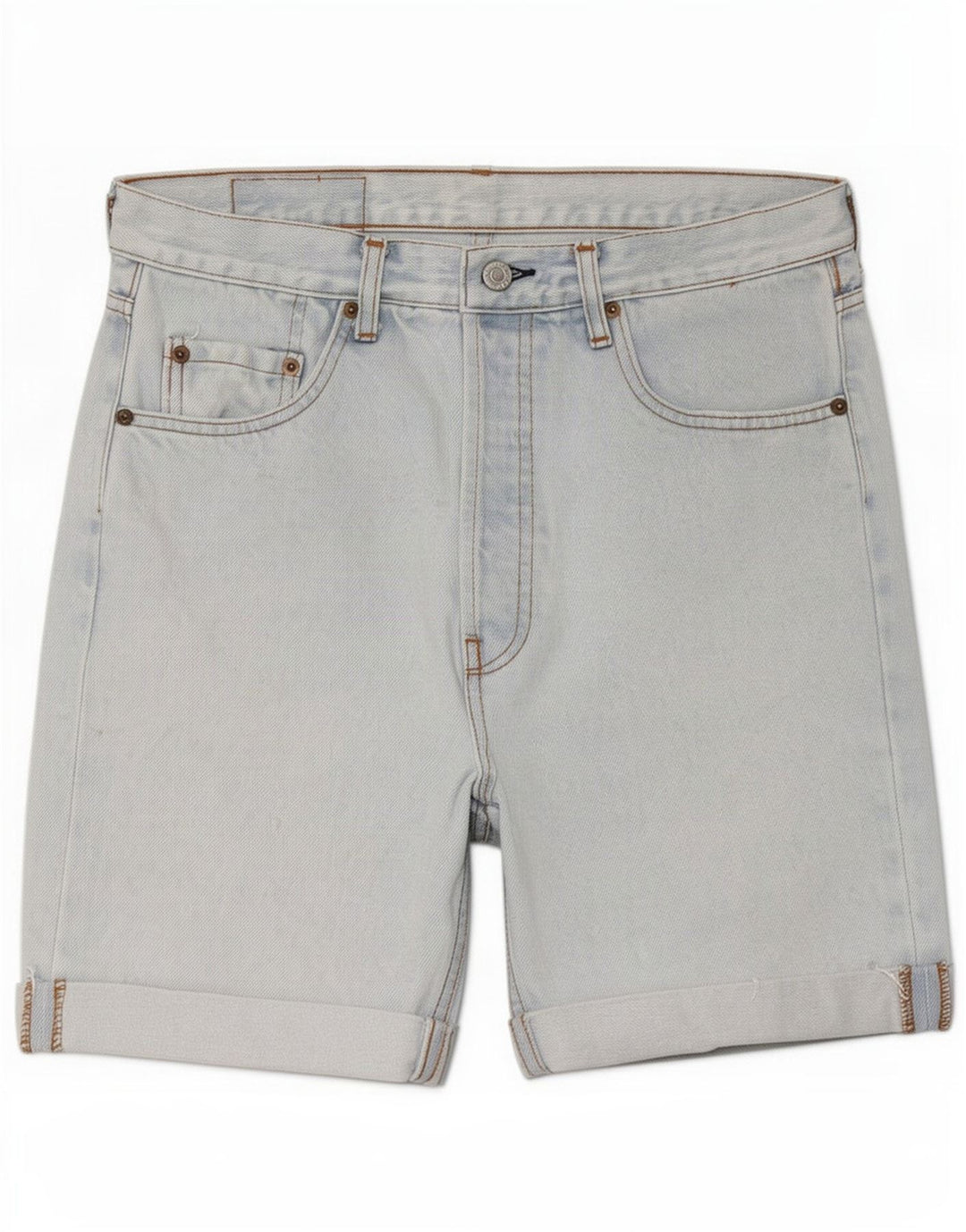Levi's Mens 501 Denim Shorts Large W34 Blue Cotton