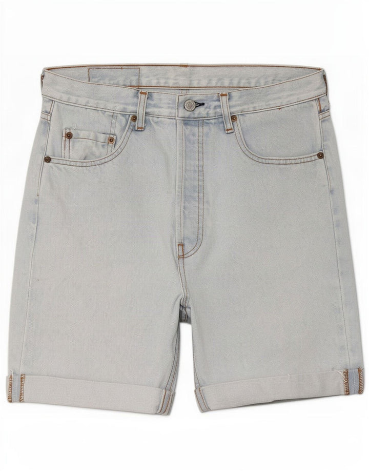 Levi's Mens 501 Denim Shorts Large W34 Blue Cotton
