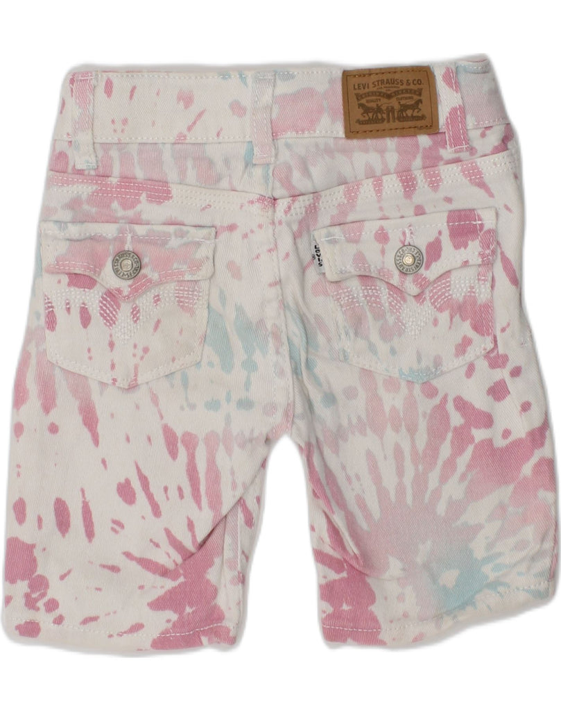 LEVI'S Girls Denim Bermuda Shorts 2-3 Years W20  Multicoloured Tie Dye | Vintage Levi's | Thrift | Second-Hand Levi's | Used Clothing | Messina Hembry 