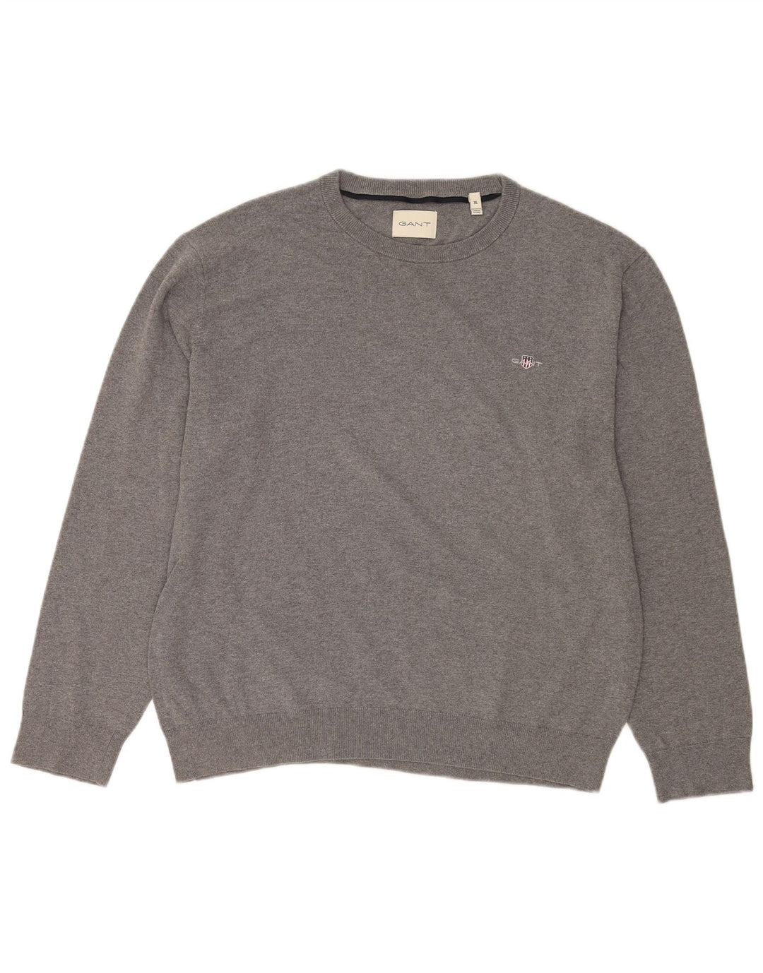 Gant Mens Crew Neck Jumper Sweater XL Grey