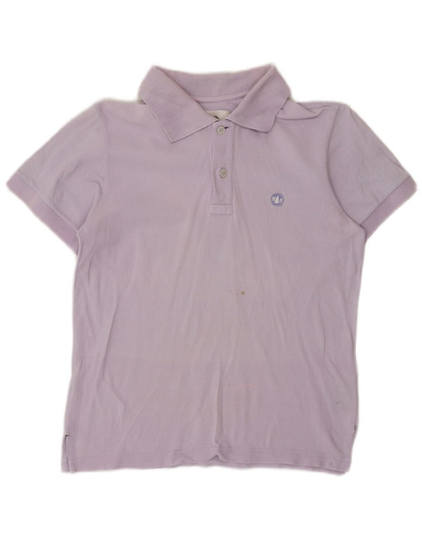 MURPHY & NYE Womens Polo Shirt UK 10 Small Purple Cotton
