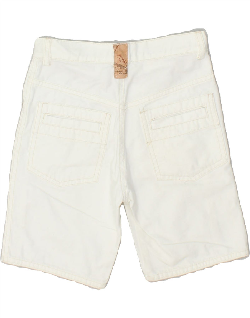 ALVIERO MARTINI Boys Denim Shorts 3-4 Years W22 White | Vintage ALVIERO MARTINI | Thrift | Second-Hand ALVIERO MARTINI | Used Clothing | Messina Hembry 