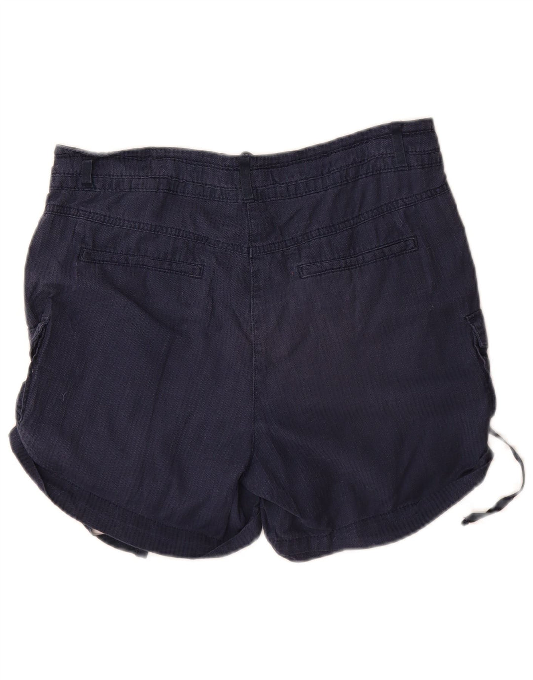 Marks & Spencer Womens Cargo Shorts UK 10 Small W32  Navy Blue Cotton