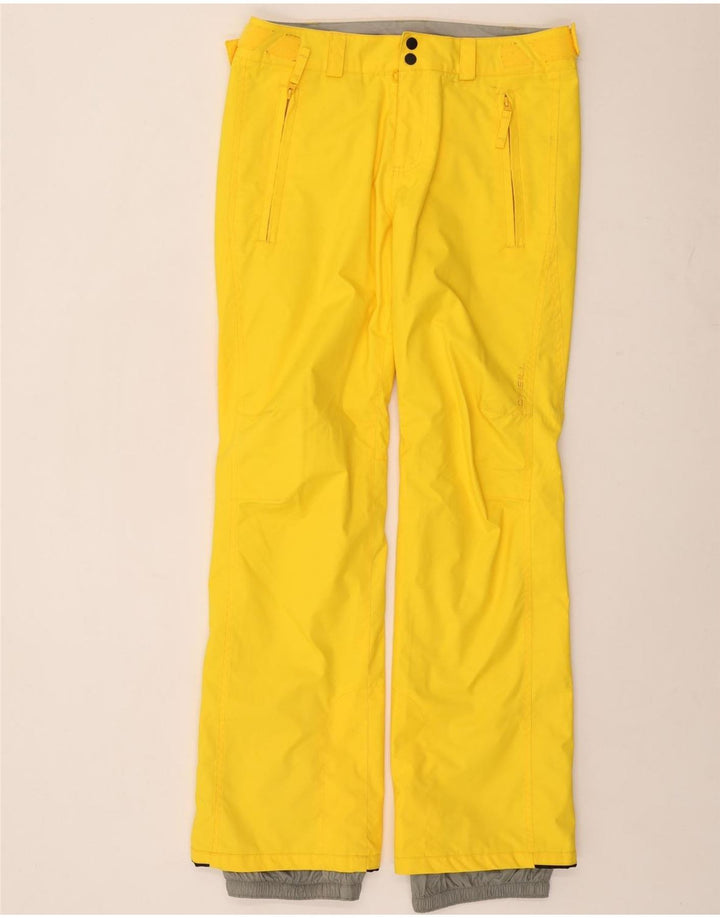 O'Neill Womens Ski Trousers UK 14 Medium Yellow Colourblock Polyester