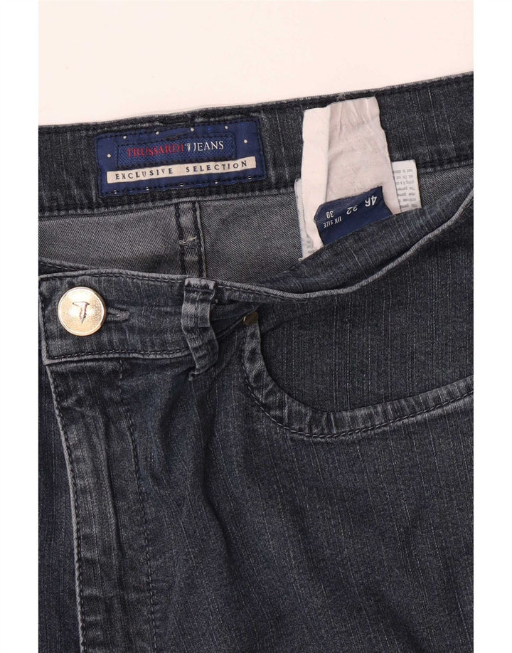 Trussardi Womens Straight Jeans W30 L30 Grey