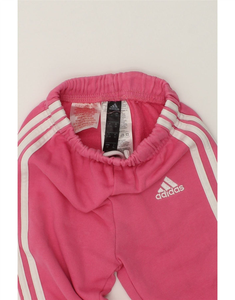 ADIDAS Girls Tracksuit Trousers Joggers 2-3 Years Pink Cotton | Vintage Adidas | Thrift | Second-Hand Adidas | Used Clothing | Messina Hembry 