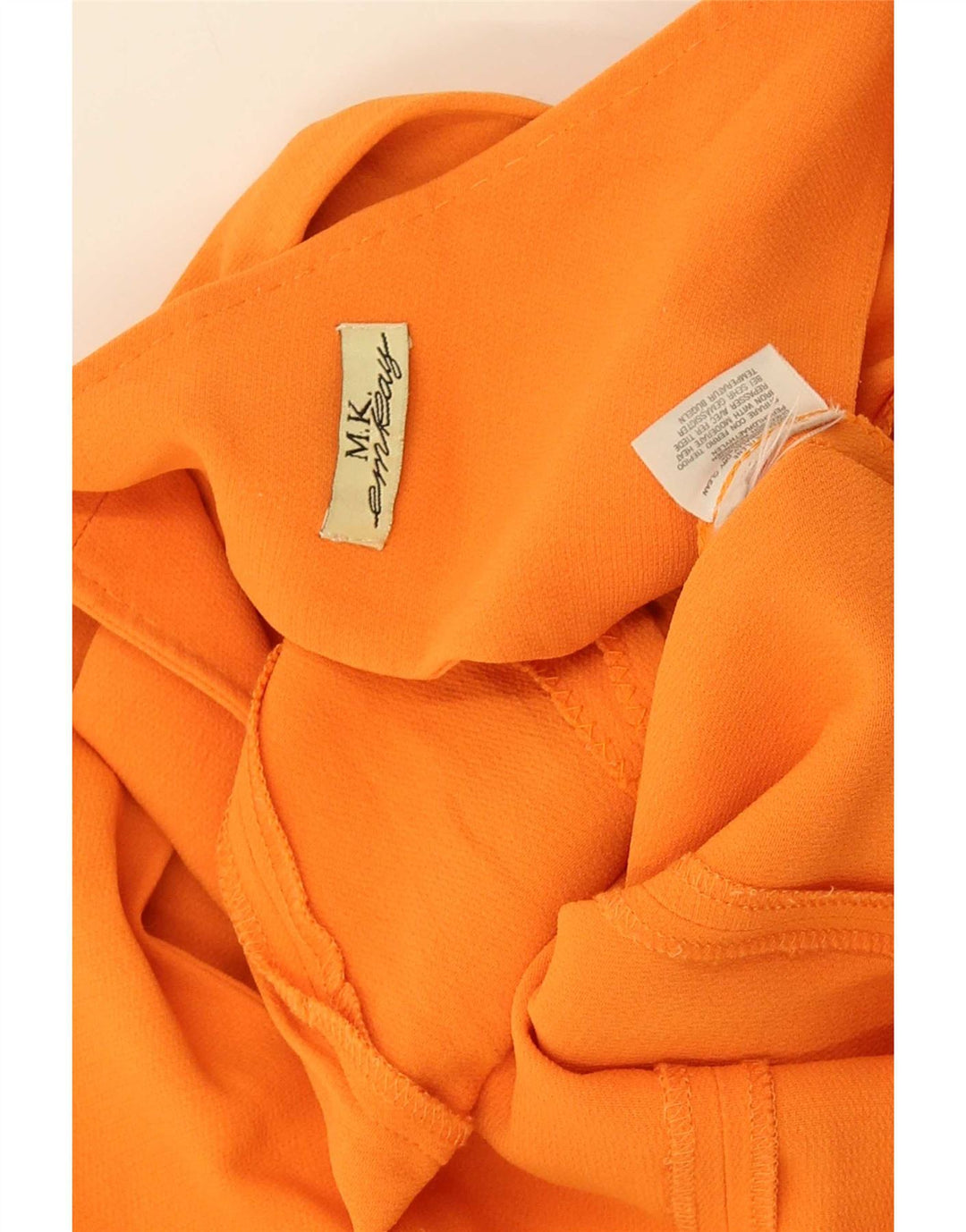 Vintage Womens Sleeveless Jumpsuit UK 12 Medium Orange Wool