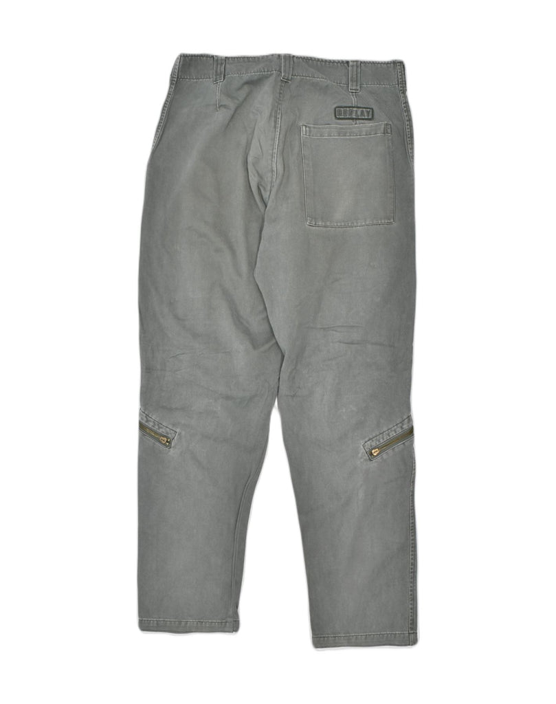 REPLAY Womens Cargo Trousers W32 L30 Grey | Vintage | Thrift | Second-Hand | Used Clothing | Messina Hembry 