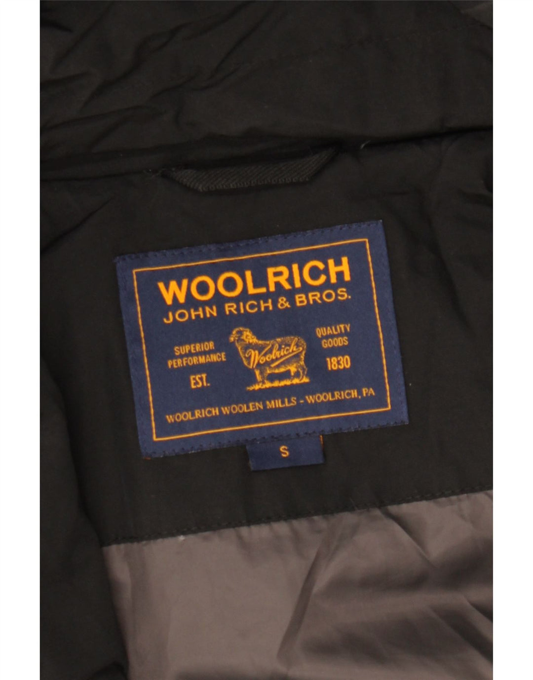 Woolrich Womens Hooded Padded Coat UK 10 Small Black