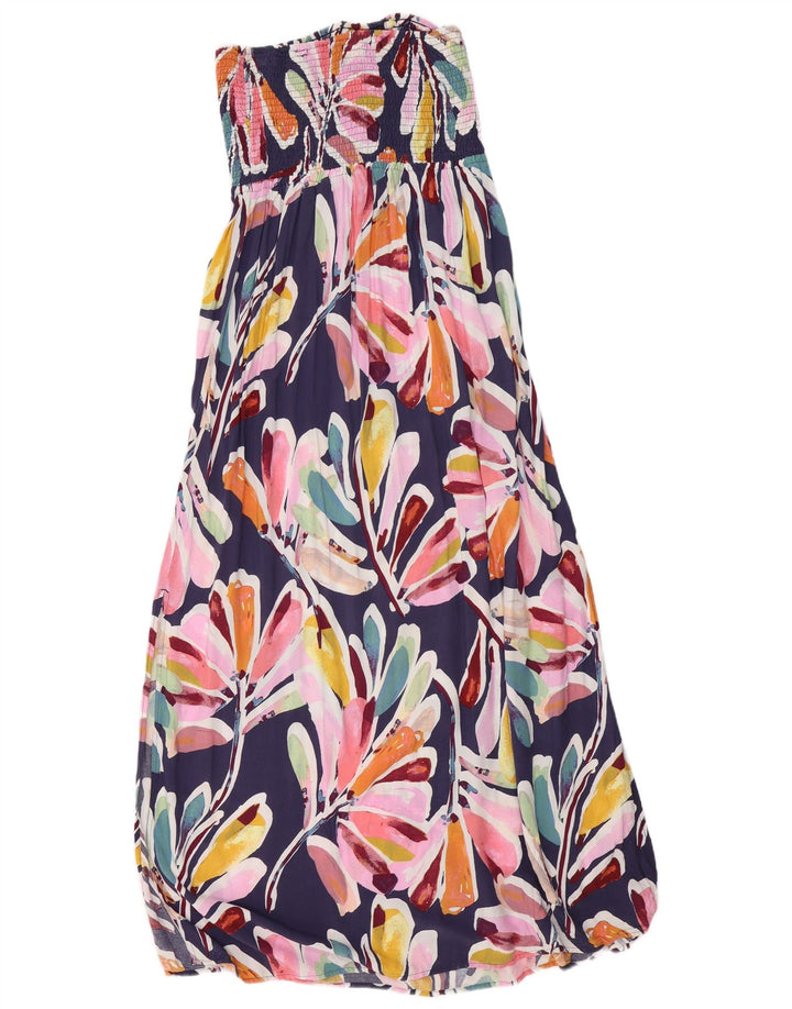 MARKS & SPENCER Womens Strapless Dress UK 14 Medium Multicoloured Floral