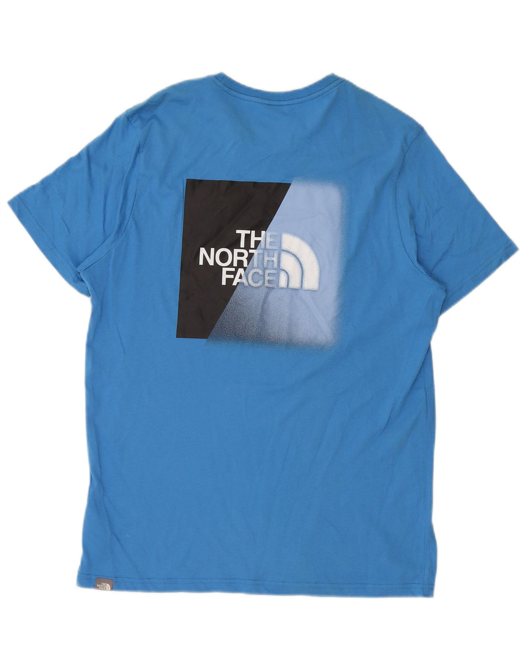 The North Face Mens Graphic T-Shirt Top Medium Blue Cotton
