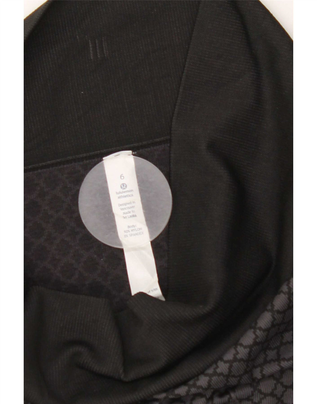 Lululemon Womens Capri Leggings US 6 Medium  Grey Geometric Nylon