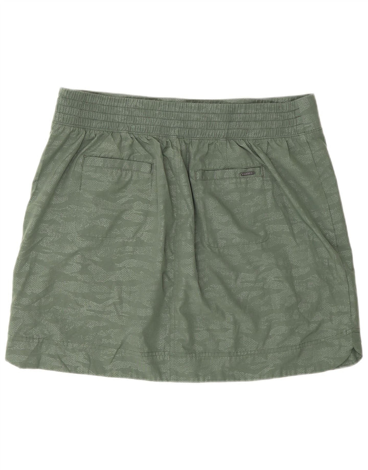 Orvis Womens High Waist Skort UK 18 XL Green Camouflage Polyester
