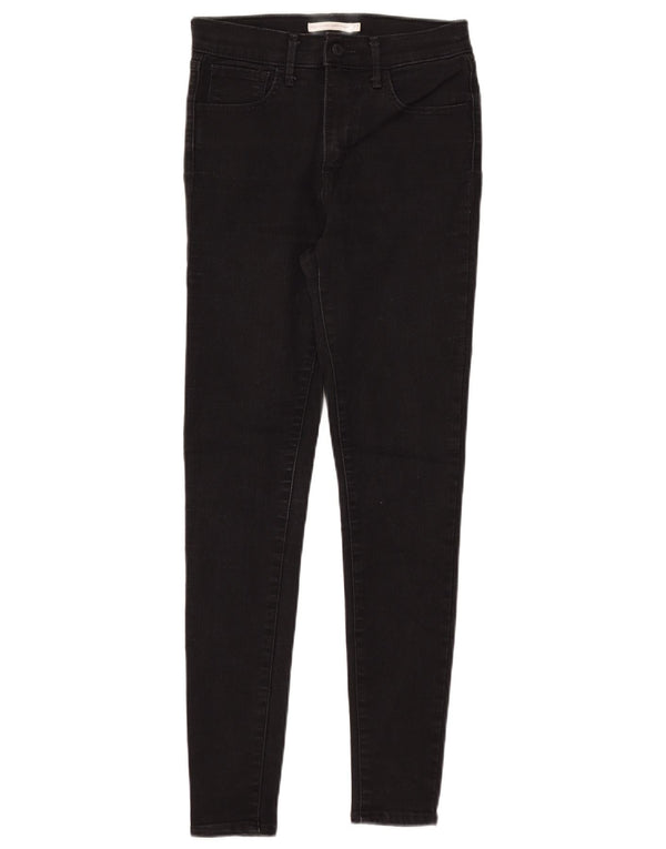 Levi's Womens 720 High Rise Super Skinny Jeans W27 L30 Black Cotton