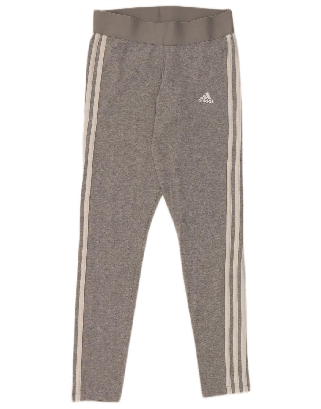 Adidas Womens Leggings UK 8 Small Grey Cotton