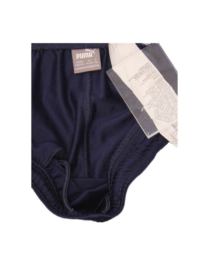 PUMA Boys Tracksuit Trousers Joggers 15-16 Years  Navy Blue Polyester