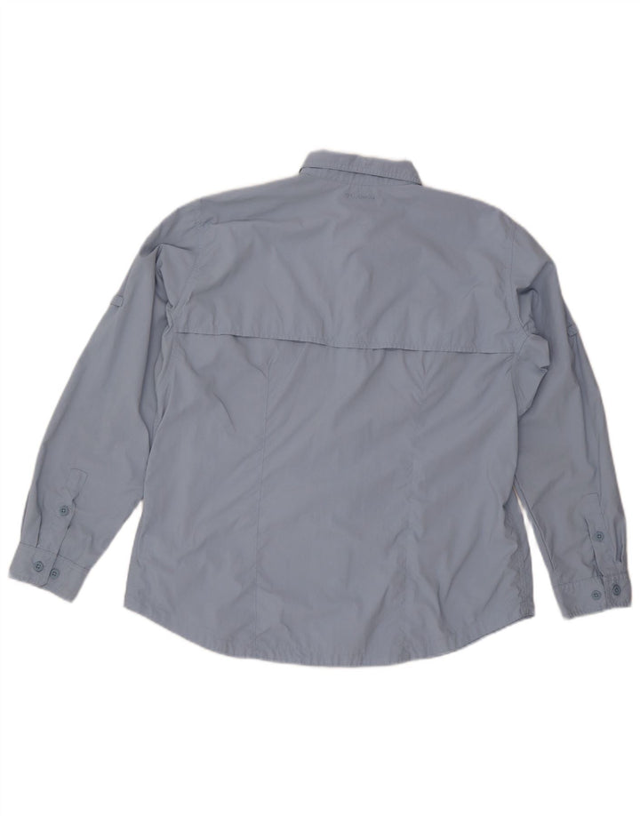 Columbia Womens Shirt UK 18 XL Blue Nylon