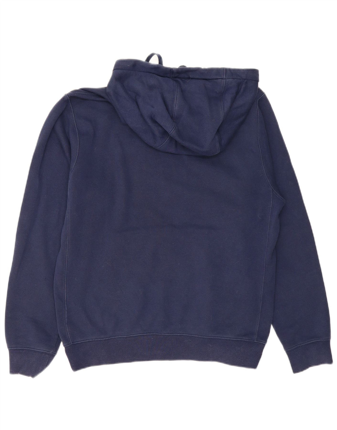NIKE Mens Hoodie Jumper Small Navy Blue Cotton