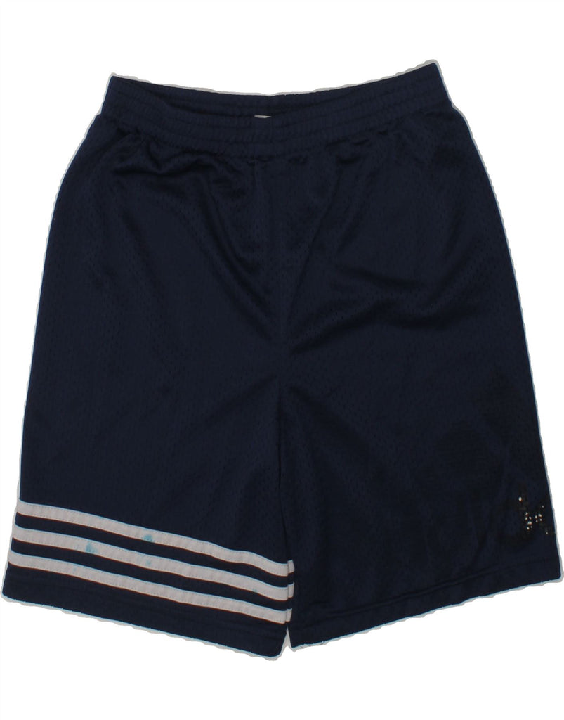 ADIDAS Boys Sport Shorts 7-8 Years Navy Blue Polyester | Vintage Adidas | Thrift | Second-Hand Adidas | Used Clothing | Messina Hembry 