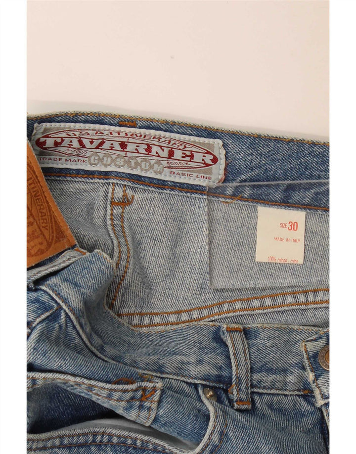 Tavarner Womens Mini Denim Skirt W30 Medium Blue Cotton