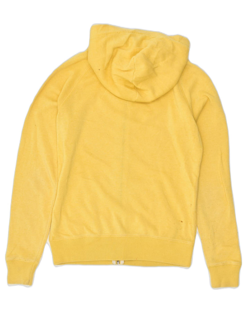 JACK WILLS Womens Zip Hoodie Sweater UK 8 Small  Yellow Polyester | Vintage Jack Wills | Thrift | Second-Hand Jack Wills | Used Clothing | Messina Hembry 