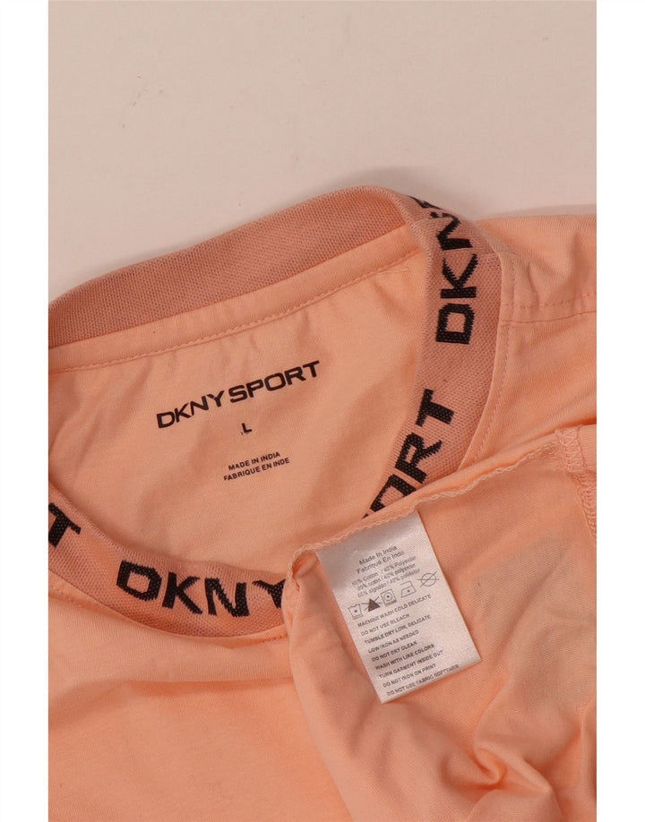 Dkny Mens Graphic T-Shirt Top Large Pink Cotton