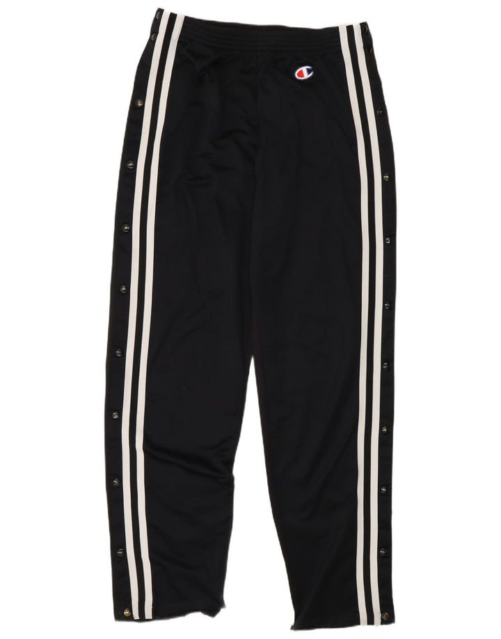 Champion Mens Tracksuit Trousers Medium Black Striped Polyester