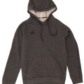 ADIDAS Mens Hoodie Jumper Small Grey Cotton