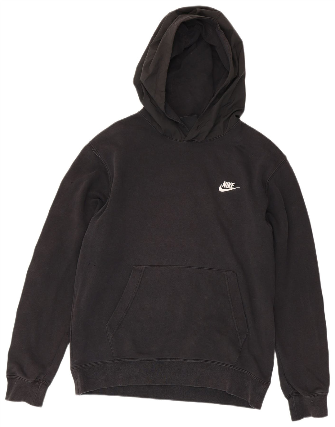 Nike Mens Graphic Hoodie Jumper Medium Black Cotton