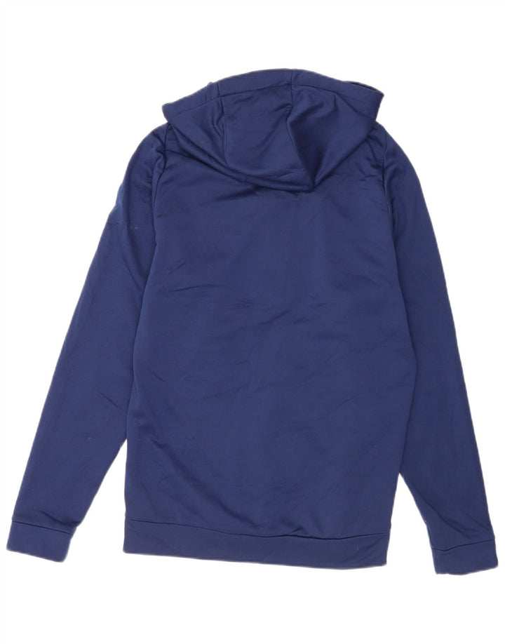 Nike Mens Dri Fit Zip Hoodie Sweater Small Navy Blue Polyester