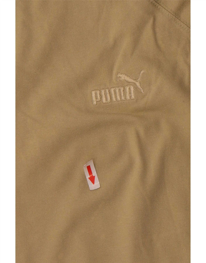 Puma Womens T-Shirt Top Medium Khaki