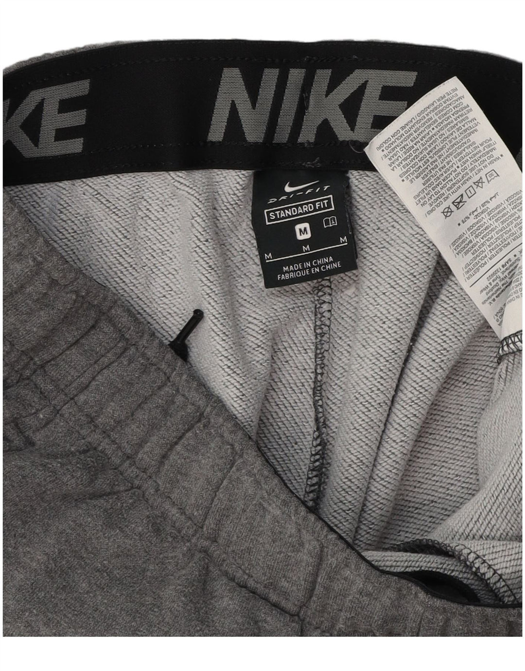 Nike Mens Dri Fit Standard Fit Tracksuit Trousers Joggers Medium Grey