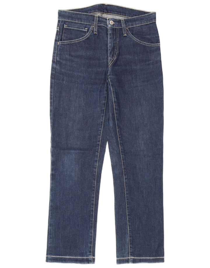 Levi's Womens Straight Jeans W29 L28 Navy Blue Cotton